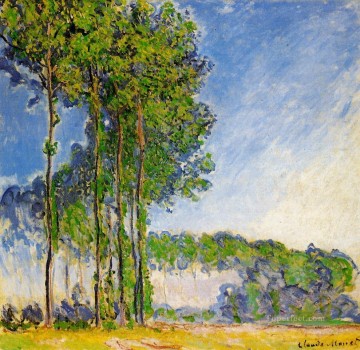 湿地からのポプラの眺め クロード・モネ Oil Paintings